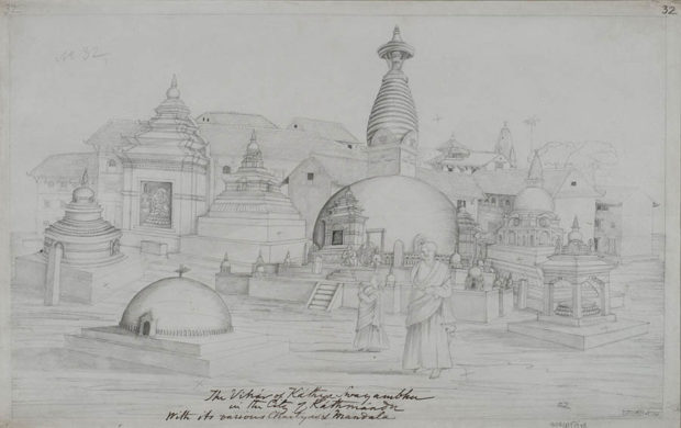 The Monastery of Kathisambhu, Kathmandu.