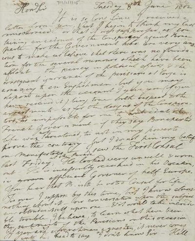 TM/1/1/15-Letter from Thomas Manning, Paris, 8 June 1802