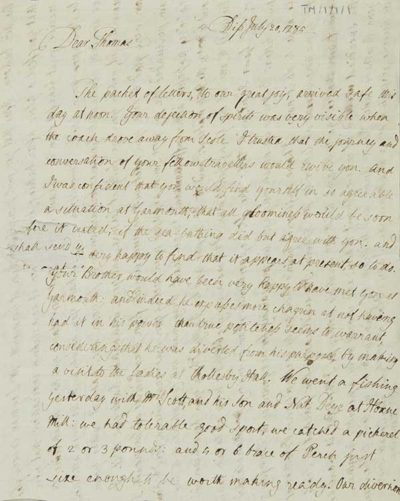 TM/1/1/01-Letter from William Manning, Diss, Norfolk, July 1785