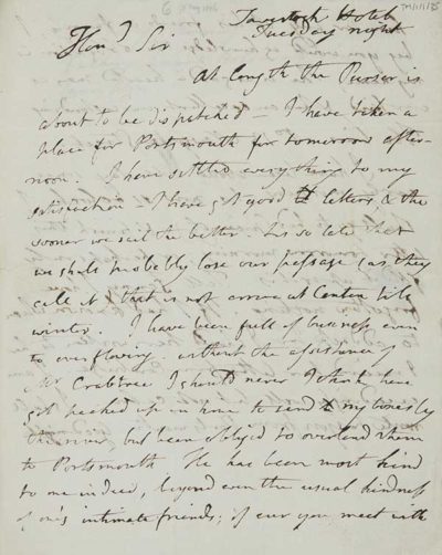 TM/1/1/35-Letter from Thomas Manning, London, 7 May 1806