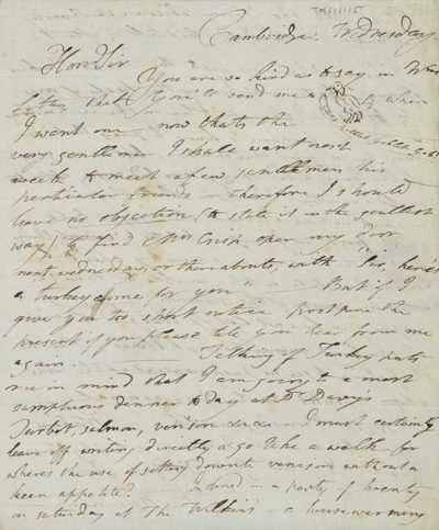 TM/1/1/05-Letter from Thomas Manning, Cambridge, December [1799]