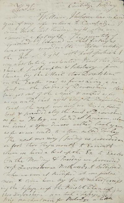 TM/1/1/08-Letter from Thomas Manning, Cambridge, 25 May 1801
