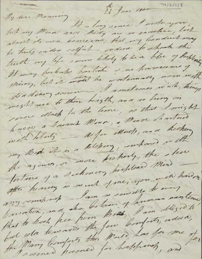 TM/2/1/08-Letter from Robert Lloyd, 24 June 1800