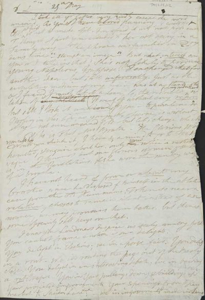 TM/2/2/12-Draft Letter from Thomas Manning, [25 May 1819]