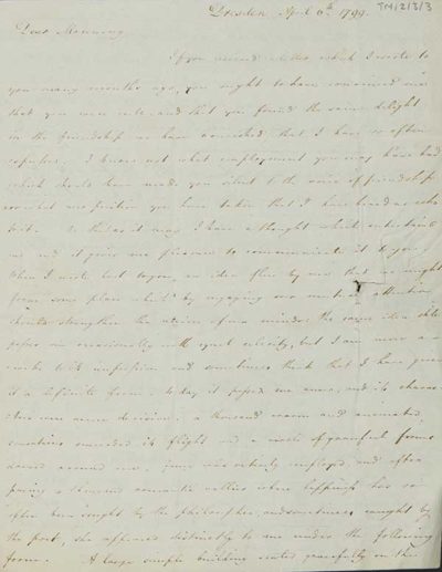 TM/2/3/3-Letter from George Leman Tuthill, 6 April 1799