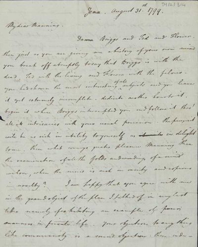 TM/2/3/4-Letter from George Leman Tuthill, 31 August 1799