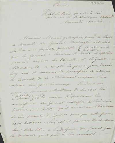 TM/3/1/12-Letter from Thomas Manning [1803/4]