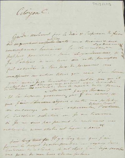 TM/3/1/13-Letter from Thomas Manning [1803/1804]