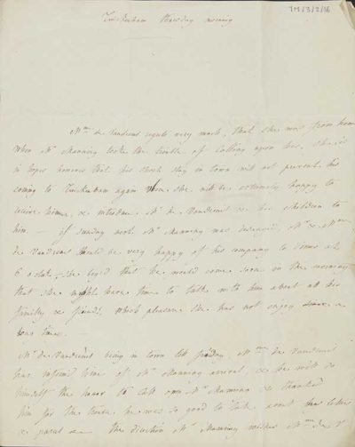TM/3/2/16-Letter from Madame de Vaudreuil, 31 January 1805