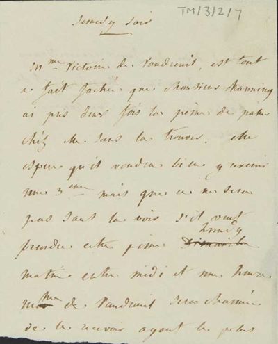 TM/3/2/07-Letter from Madame de Vaudreuil [1803]
