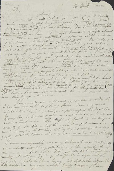TM/5/03 Draft letter from Thomas Manning to Chapman Esq