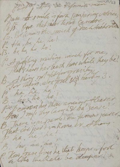 TM/9/1/23 “Part of Song of Passionate Man” Script/song in two parts +  Drafts of other poems