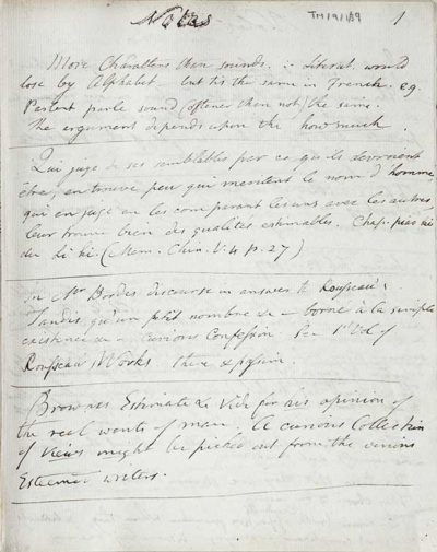 TM/9/1/39-Notes made in 1807 from his reading, and on observations in Canton