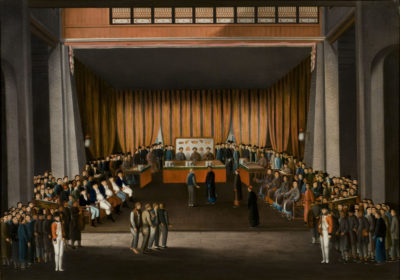 [RAS 01.001] Chinese Court of Justice in the hall of the British Factory at Canton, 9 April 1807
