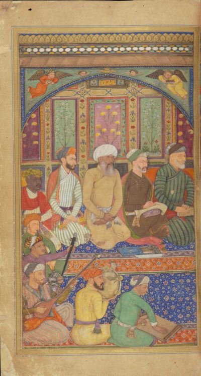 [RAS Persian 310, 20a] Poets in the company of Zafar Khan