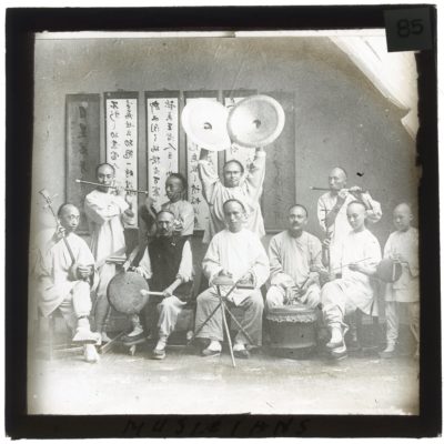 [Glass Slide.01/(085)] Musicians, China