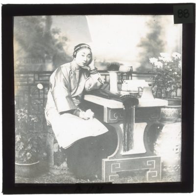 [Glass Slide.01/(088)] Chinese Woman, China