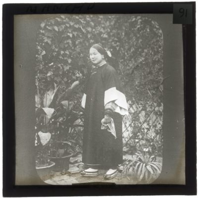 [Glass Slide.01/(091)] Manchu Woman, China