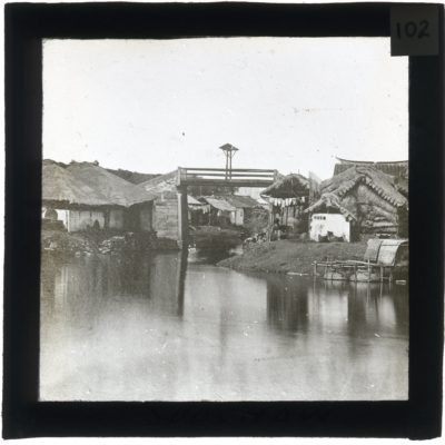 [Glass Slide.01/(102)] Village Houses, Suzhou