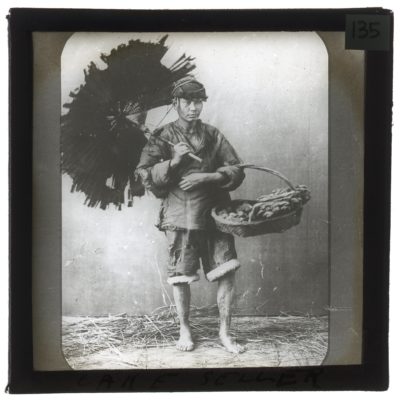 [Glass Slide.01/(135)] Street Seller, China