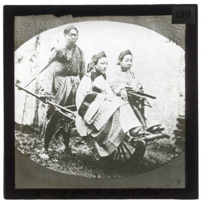 [Glass Slide.01/(139)] Wheelbarrow as Transport, China