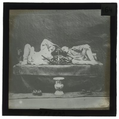 [Glass Slide.01/(164)] Opium Smokers, China