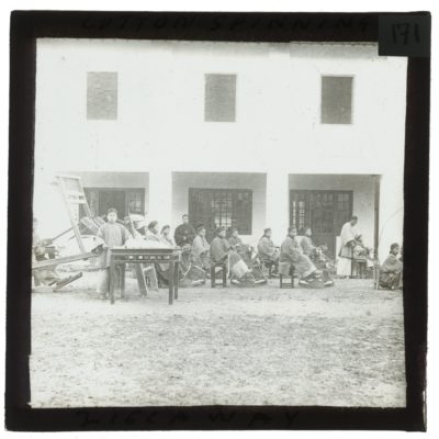 [Glass Slide.01/(171)] Cotton Spinning, Shanghai