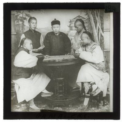 [Glass Slide.01/(194)] Gamblers, China