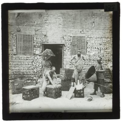 [Glass Slide.01/(197)] Packing Tea, China