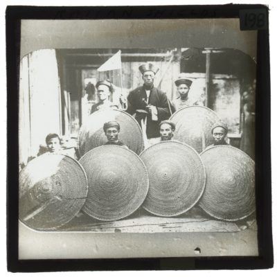 [Glass Slide.01/(198)] Rattan Shields, China