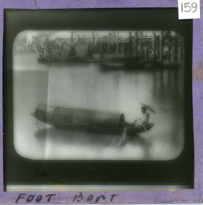 [Glass Slide.01/(159)] Foot Boat, China
