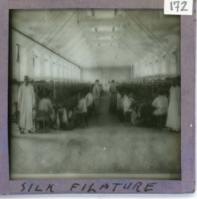 [Glass Slide.01/(172)] Silk Filature, China