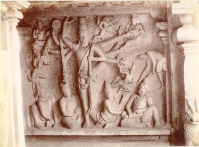 [Photo.12/(024)] The Seven Pagodas [Mamallapuram], Vishnu Trivikrama [Varaha Cave Temple?]