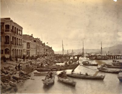 [Photo.22/(002)] Waterfront after typhoon, 1874.