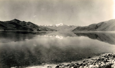 [Photo.86/2(026)] Nojin (23,794 ft) from across the Yamdok en route from Gyantse to Lhasa, 1938
