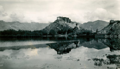 [Photo.86/2(040)] The Potala Palace, Lhasa, showing its reflection, July 1939