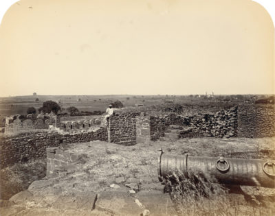 [Photo.35/(010)] Bijapur. General view showing Chore Goomuj on left and Sheikh Raza on right in distance