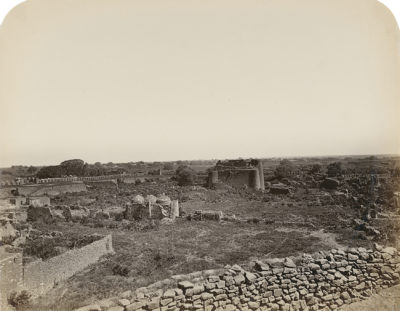 [Photo.35/(012)] Bijapur. General view shewing one of the bastions